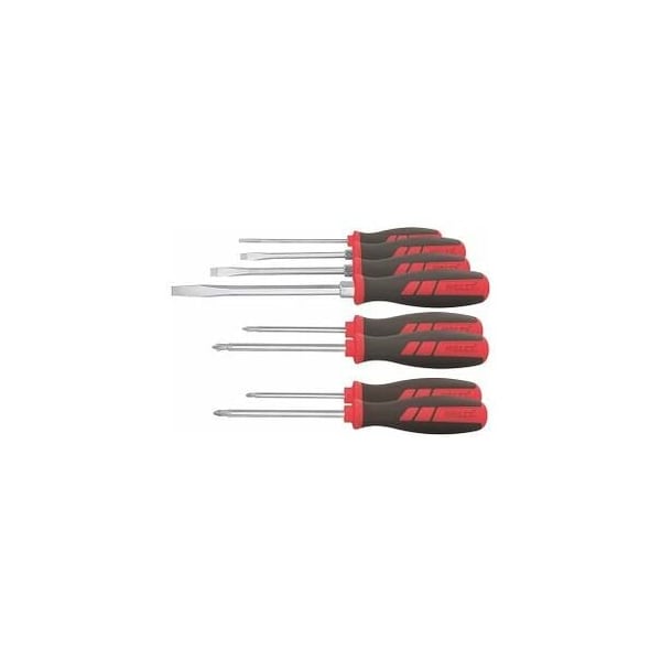 Holex Slotted/Phillips/Pozidriv Screwdriver Set, 6 Pc 667332 4/2/2 - main